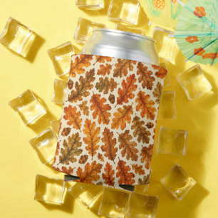 Rafraîchisseur Pour Canette Motif de feuilles de chêne d'automne   Esthétique 