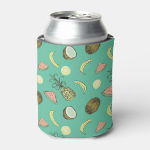 Rafraîchisseur Pour Canette Motif de griffonnage de fruit tropical