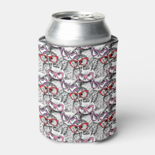 Rafraîchisseur Pour Canette Motif de lunettes de hibou