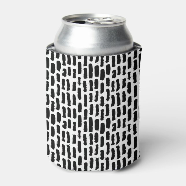 Rafraîchisseur Pour Canette Motif de pointes de pinceau noir (Can devant)