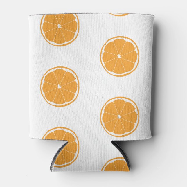 Rafraîchisseur Pour Canette Motif de tranche orange (Devant)