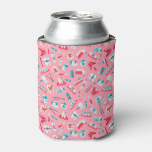 Rafraîchisseur Pour Canette Motif dentaire rose