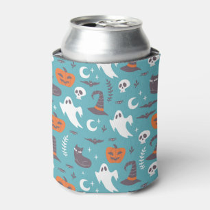 Rafraîchisseur Pour Canette Motif d'Halloween Turquoise amusant