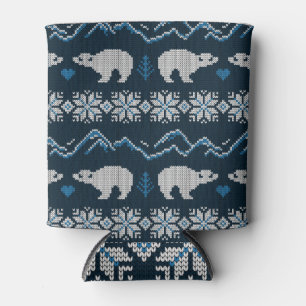 Rafraîchisseur Pour Canette Motif d'hiver nue aux ours polaires