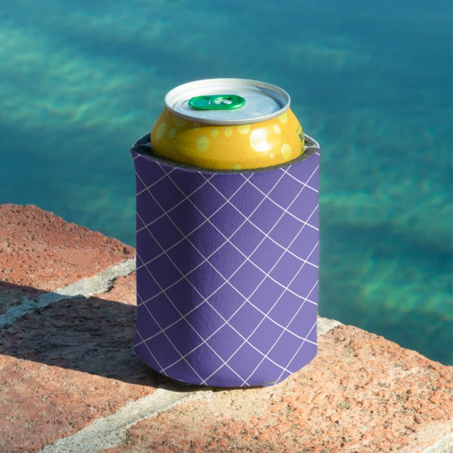 Rafraîchisseur Pour Canette Motif diamant violet (Piscine in situ)