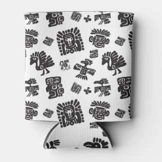 Rafraîchisseur Pour Canette Motif ethnique noir maya