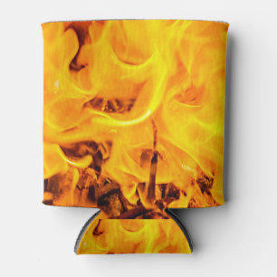 Rafraîchisseur Pour Canette Motif Feu Et Flames
