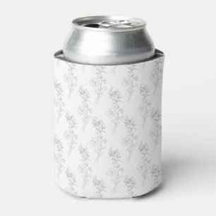 Rafraîchisseur Pour Canette Motif floral violet simple bohème vintage fête