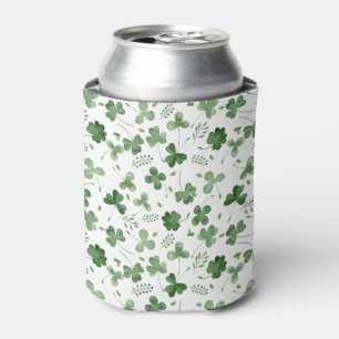 Rafraîchisseur Pour Canette Motif mou de shamrock d'aquarelle