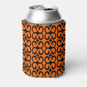 Rafraîchisseur Pour Canette Motif orange et noir
