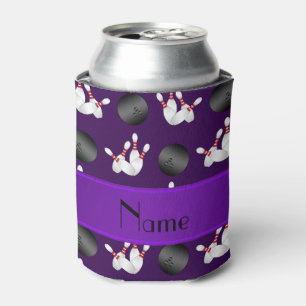 Rafraîchisseur Pour Canette Motif pourpre nommé personnalisé de bowling