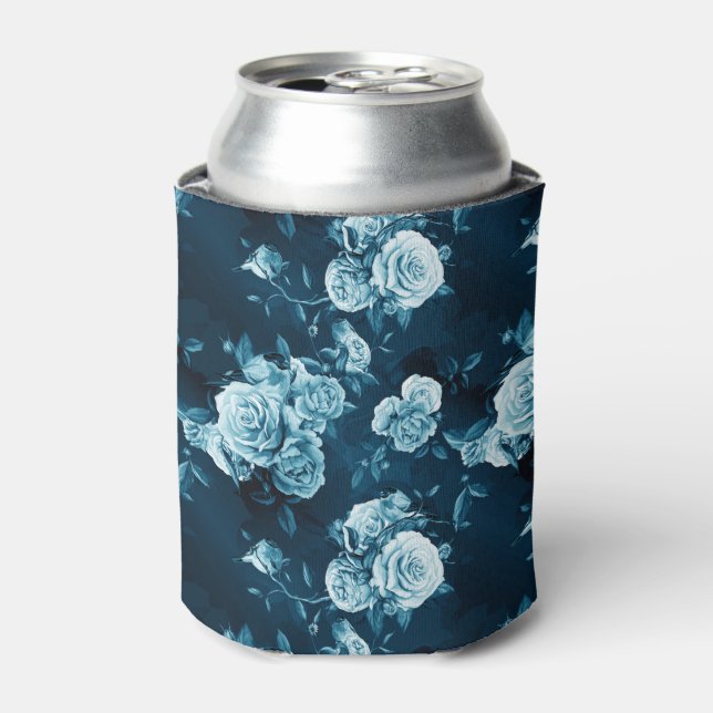 Rafraîchisseur Pour Canette Motif Rose bleu classique (Can devant)