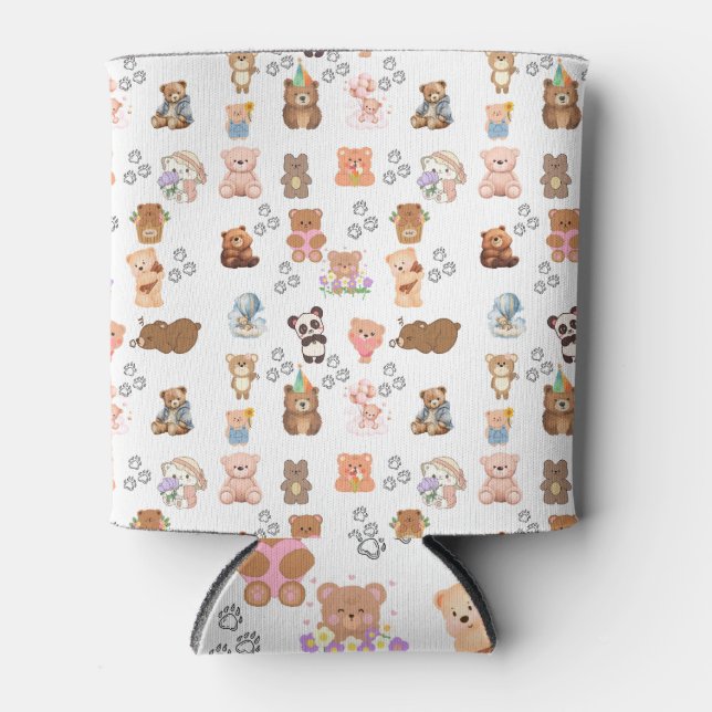 Rafraîchisseur Pour Canette Motif sans ours à thème d'ours peut refroidir (Devant)