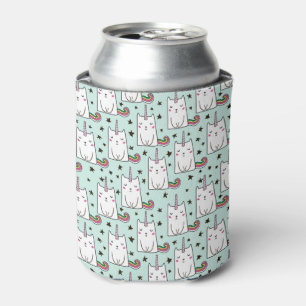 Rafraîchisseur Pour Canette Motif tiré par la main mignon de chat de licorne