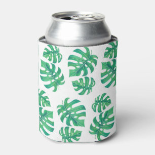 Rafraîchisseur Pour Canette Motif tropical avec feuilles monstères