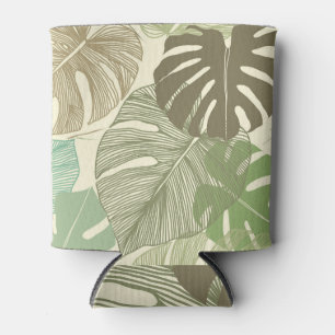 Rafraîchisseur Pour Canette Motif Tropical Monstera Retro à main