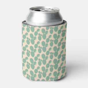 Rafraîchisseur Pour Canette Motif vert et rose de cactus