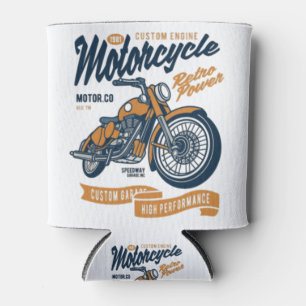 Rafraîchisseur Pour Canette Moto Retro Power