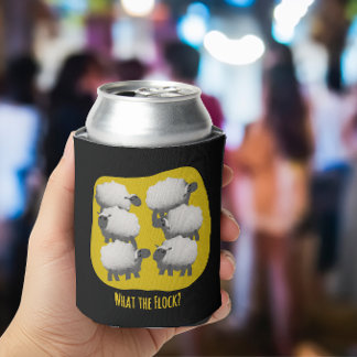 Rafraîchisseur Pour Canette Moutons Drôles « Mais qu'est-ce que le troupeau ?