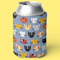 Multiples chats Kitty Motif bleu