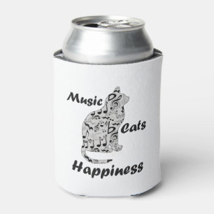 Rafraîchisseur Pour Canette Musique Chats Bonheur - Musicien Amoureux des chat
