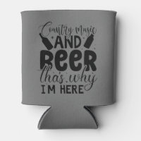 Nashelorette "Country Music and Beer" Can Cooler