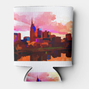 Rafraîchisseur Pour Canette Nashville Tennessee Skyline par Jon Baran
