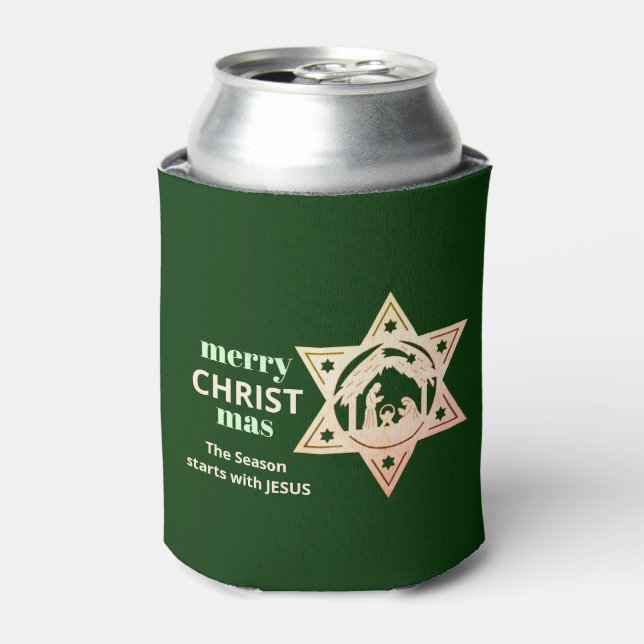 Rafraîchisseur Pour Canette Nativité de Noël personnalisée (Can devant)