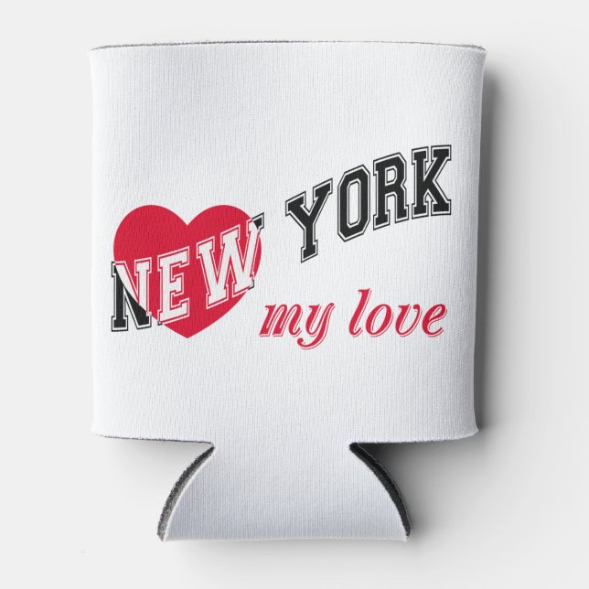 Rafraîchisseur Pour Canette New York, mon amour (Devant)