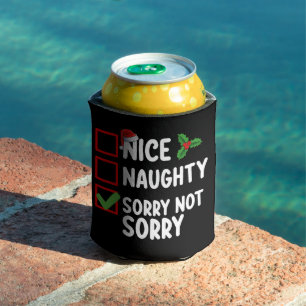 Rafraîchisseur Pour Canette Nice Naughty Désolé Pas Noël Liste vacances