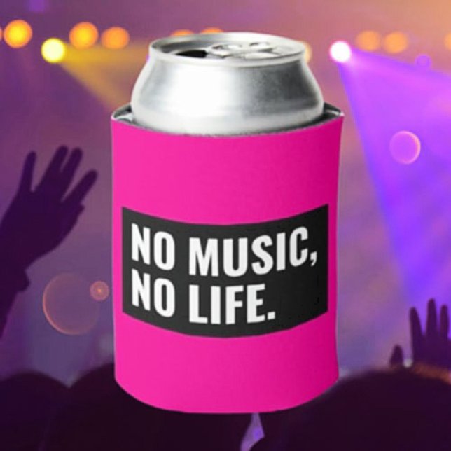 Rafraîchisseur Pour Canette No Music No Life Beverage Cooler - Message fort (Créateur téléchargé)