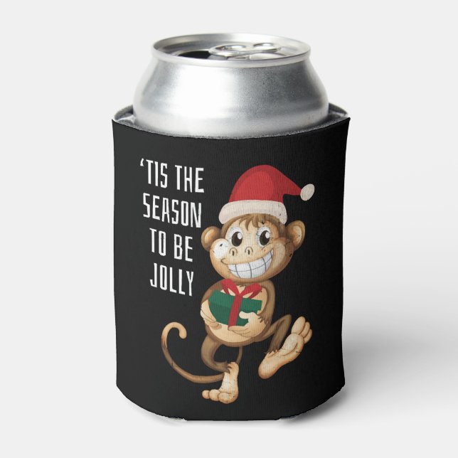 Rafraîchisseur Pour Canette Noël animal singe (Can devant)