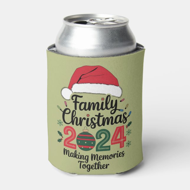 Rafraîchisseur Pour Canette Noël de famille 2024 Rassembler les souvenirs (Can devant)