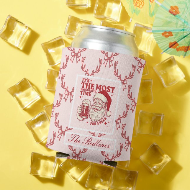 Rafraîchisseur Pour Canette Noël de Père Noël à main fantaisie (Été in situ)