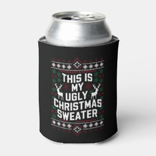 Rafraîchisseur Pour Canette Noël drôle c'est mon pull de Noël laid