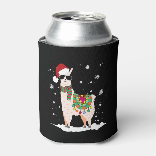 Rafraîchisseur Pour Canette Noël Llama - Noël Alpaca (Can devant)