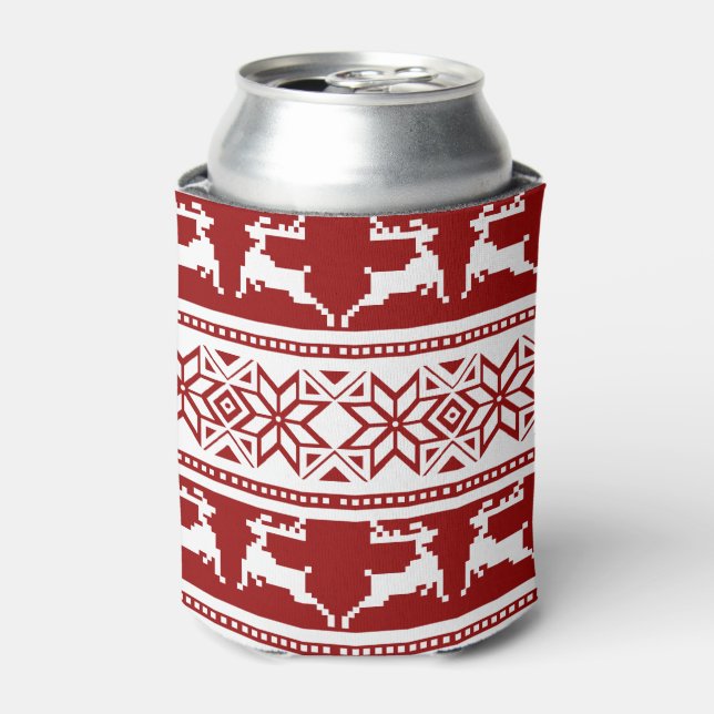 Rafraîchisseur Pour Canette Noël scandinave renne (Can devant)