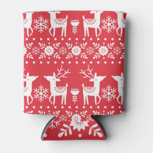 Rafraîchisseur Pour Canette Noël scandinave : Snowflakes & Deer