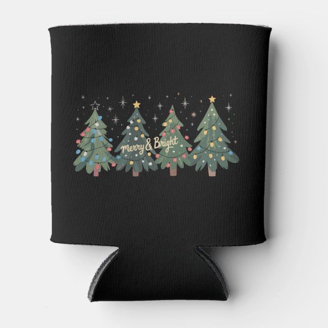 Rafraîchisseur Pour Canette Noël vert arbres Noël Noël Noël (Devant)