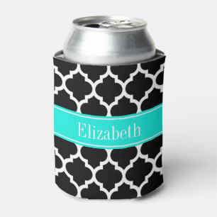 Rafraîchisseur Pour Canette Noir Blanc Marocain #5 Brt Nom Aqua Monogramme