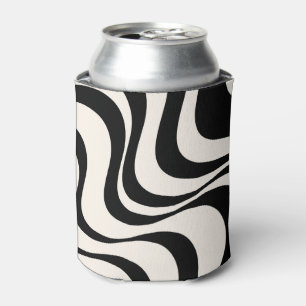 Rafraîchisseur Pour Canette Noir et pastel moderne ondes rétro design
