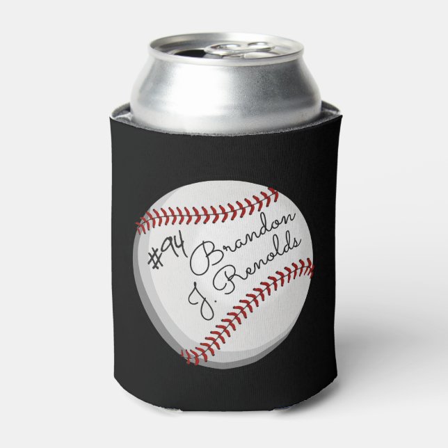 Rafraîchisseur Pour Canette Nom Customisé de baseball signé (Can devant)