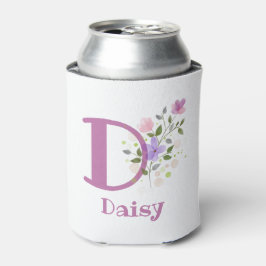 Rafraîchisseur Pour Canette Nom Daisy avec un motif floral