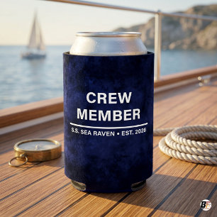 Rafraîchisseur Pour Canette Nom de bateau personnalisé Membre d'équipage Marin