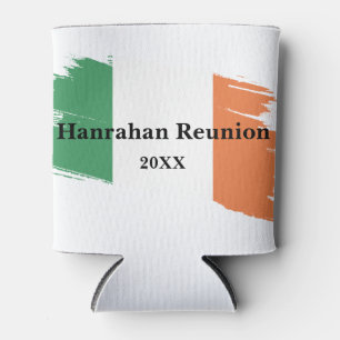 Rafraîchisseur Pour Canette Nom de famille irlandais Nom personnalisé Drapeau