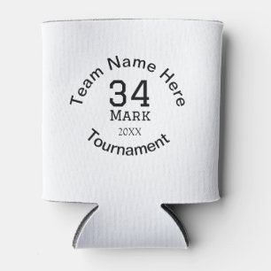 Rafraîchisseur Pour Canette Nom de l'équipe ici ajouter nom tournoi année text