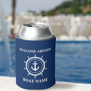 Rafraîchisseur Pour Canette Nom du bateau nautique Ancre corde de la corde Bie