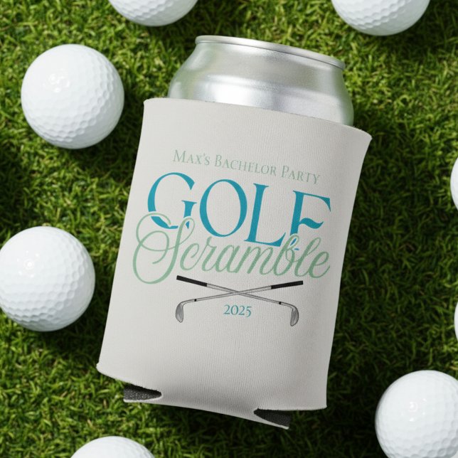 Rafraîchisseur Pour Canette Nom du club de golf sur mesure (Get ready to swing into celebration with this Custom Golf Scramble Club Name Can Cooler!)