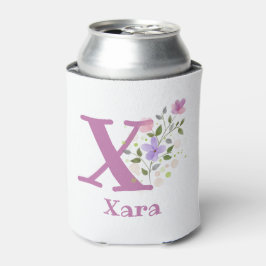 Rafraîchisseur Pour Canette Nom Xara avec un motif floral