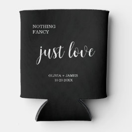 Rafraîchisseur Pour Canette Nothing Fancy Just Love Black Wedding